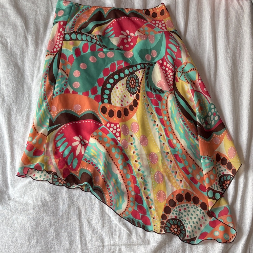 Colorful Women's Asymmetrical Skirt
